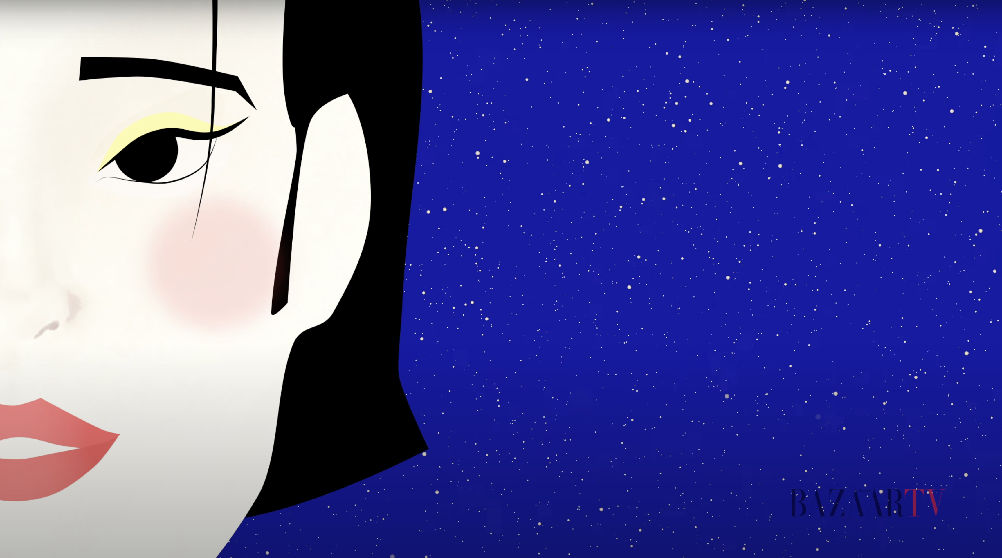 Animation still from the Harper's Bazaar Italia project by Sirai Bucarelli, image 3