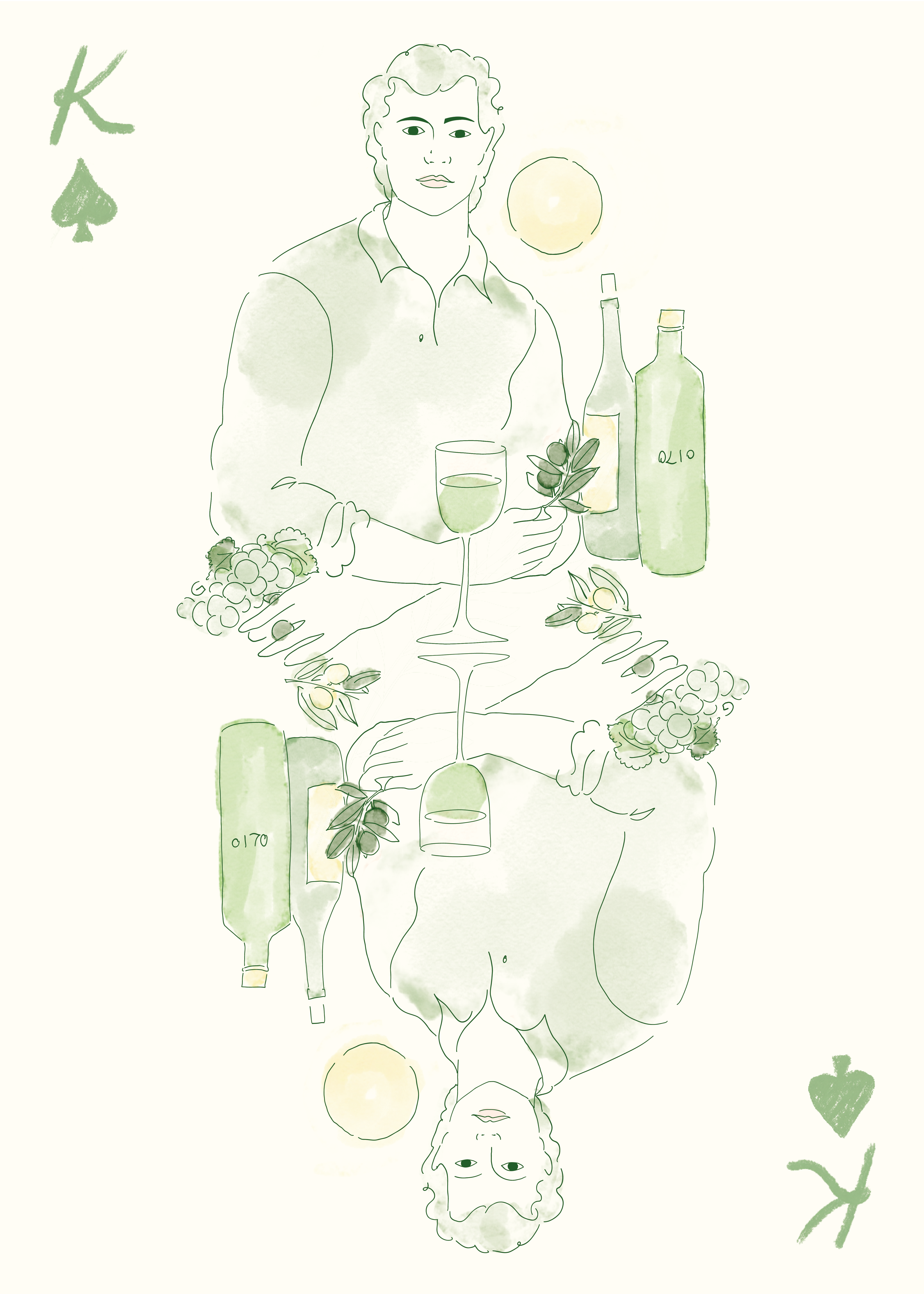 Illustration from the Cards project by Sirai Bucarelli, image 9