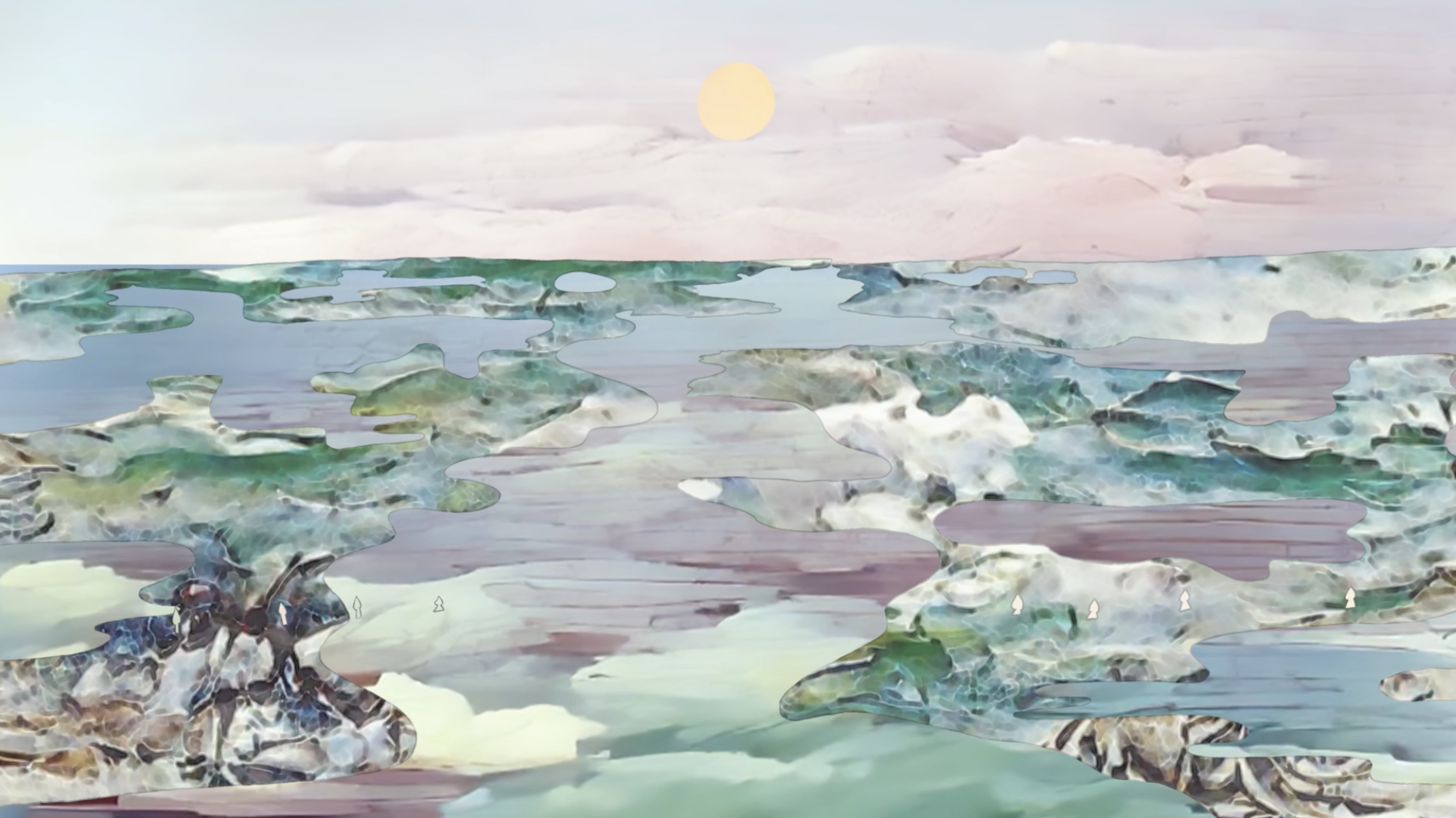 Animation still from the Maria Angeli project by Sirai Bucarelli, image 4