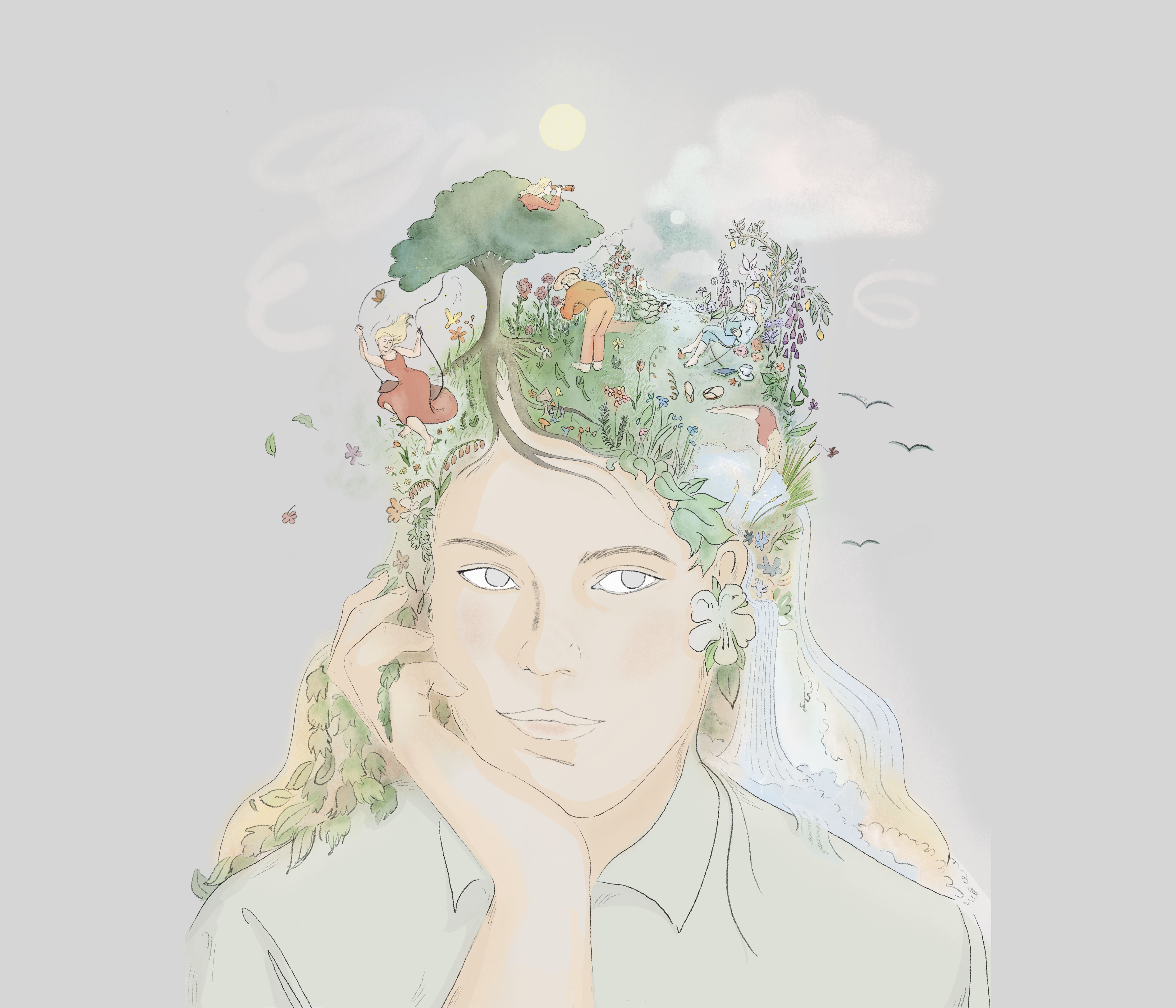 Watercolour illustration by Sirai Bucarelli